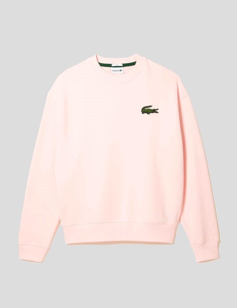 Sudadeira LACOSTE sudadeira loose fit flamant